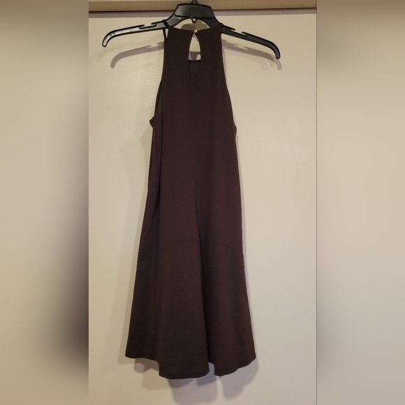 Sugar & lips brown halter style mini dress/tunic with pockets on sides - Picture 4 of 5